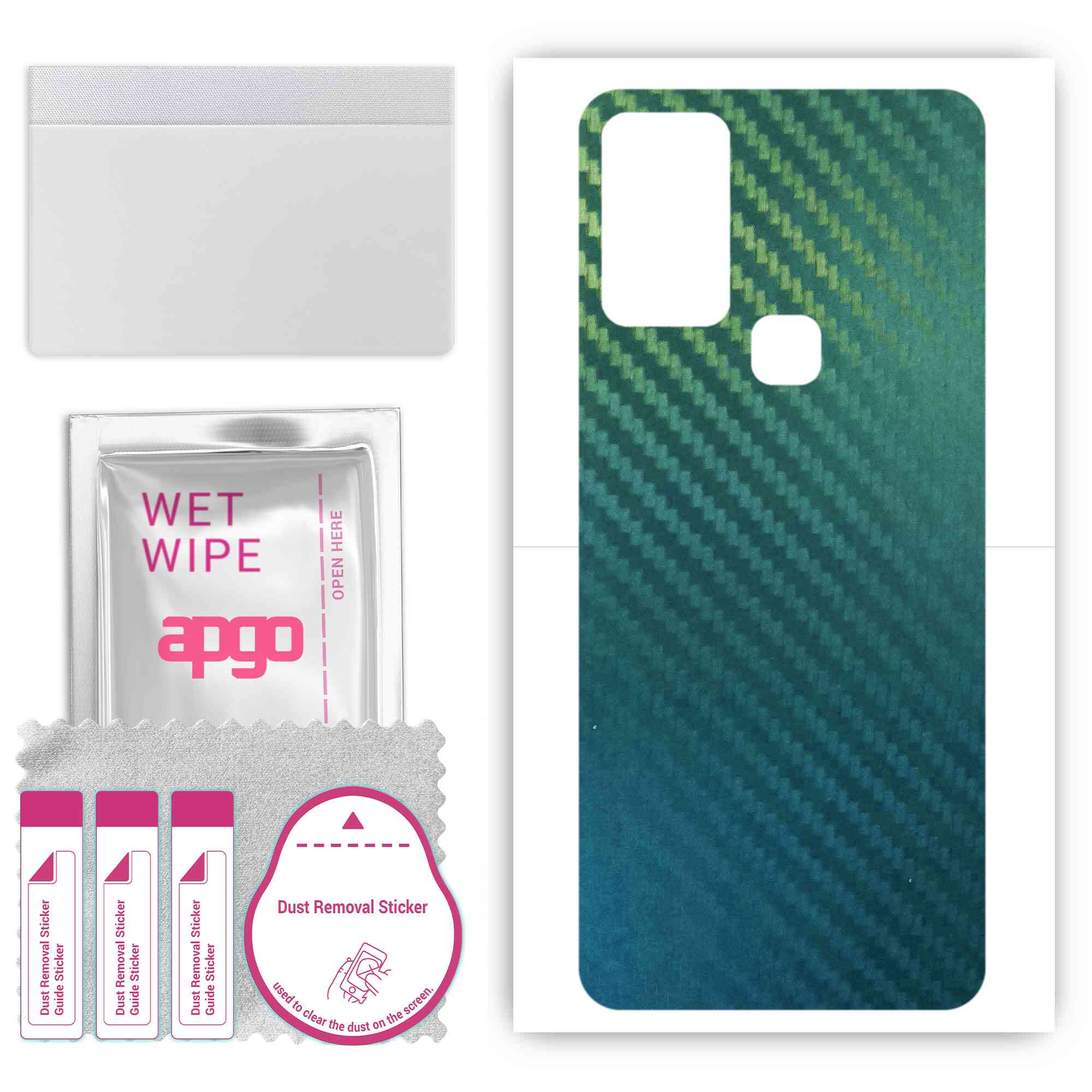 apgo Protective Skin Sticker for the back compatible with Infinix Hot 10 Play, Wrap Film, Foil, Vinyl - Pattern Carbon Chameleon CAKA1
apgo Protective Skin Sticker for the back compatible with Infinix Hot 10 Play, Wrap Film, Foil, Vinyl - Pattern Carbon Chameleon CAKA1