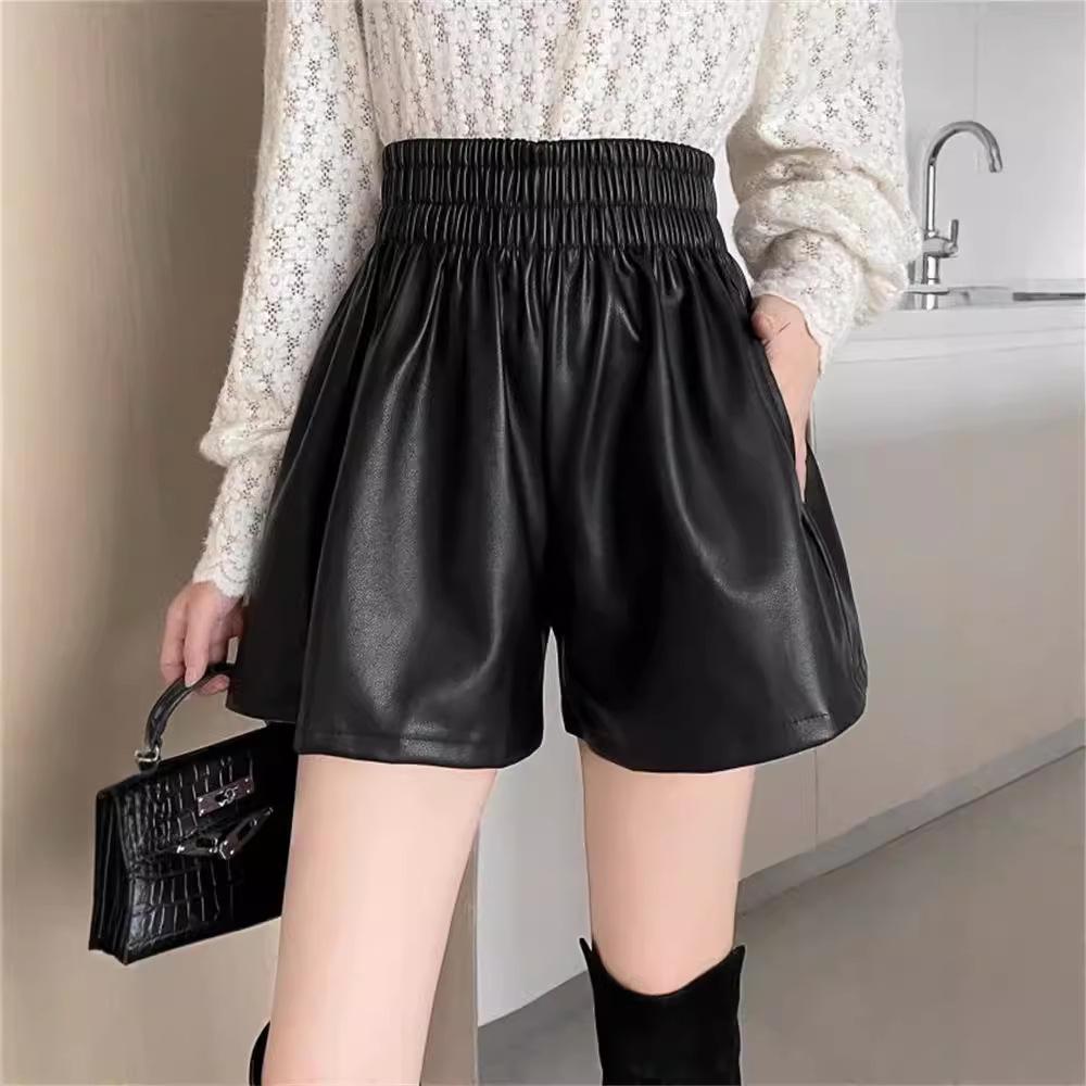 2024 High-Waisted A-Line PU Leather Wide-Leg Shorts for Women - Elastic Waist, Versatile, Slimming, Loose Fit M кофейный
2024 High-Waisted A-Line PU Leather Wide-Leg Shorts for Women - Elastic Waist, Versatile, Slimming, Loose Fit M кофейный