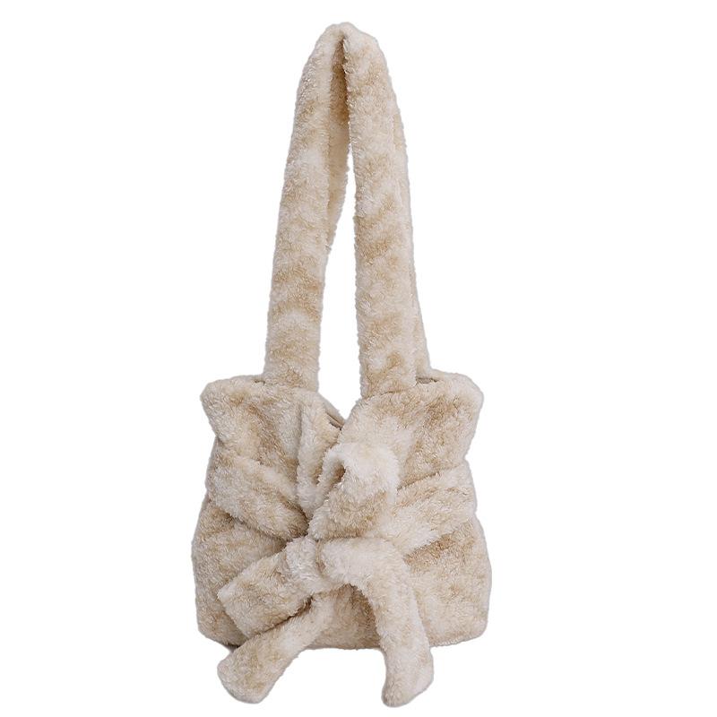 Winter Fluffy Commuting Top Handle Bag Women Cute Bow Shoulder Bag Fashi Furry Comfortable and Versatile Texture Bucket Bag
Winter Fluffy Commuting Top Handle Bag Women Cute Bow Shoulder Bag Fashi Furry Comfortable and Versatile Texture Bucket Bag