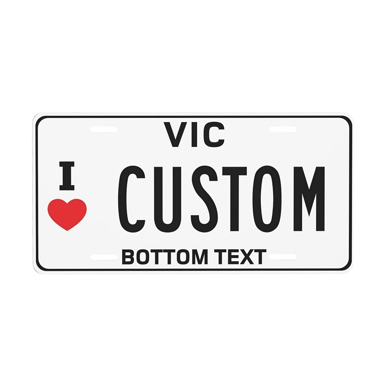 Custom Australian Style Heart Aluminum License Plate Sign 6x12 Inches Wall Home Decor червоний
Custom Australian Style Heart Aluminum License Plate Sign 6x12 Inches Wall Home Decor червоний