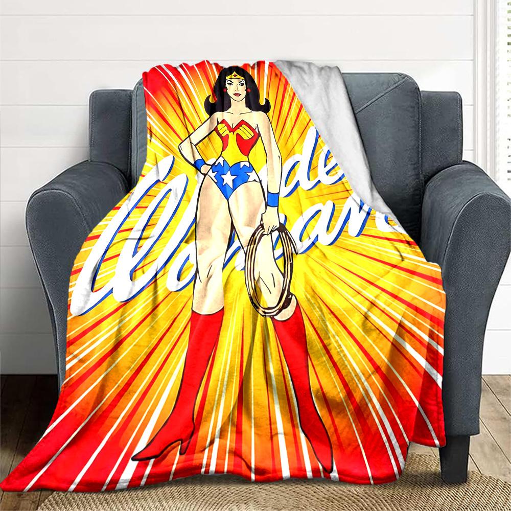 1 шт. Фланелевое одеяло Wonder Woman Мягкое, теплое и уютное для дивана, кровати, офиса и путешествий Универсальное всесезонное Подарок, Рождественский подарок 80x120cm
1 шт. Фланелевое одеяло Wonder Woman Мягкое, теплое и уютное для дивана, кровати, офиса и путешествий Универсальное всесезонное Подарок, Рождественский подарок 80x120cm