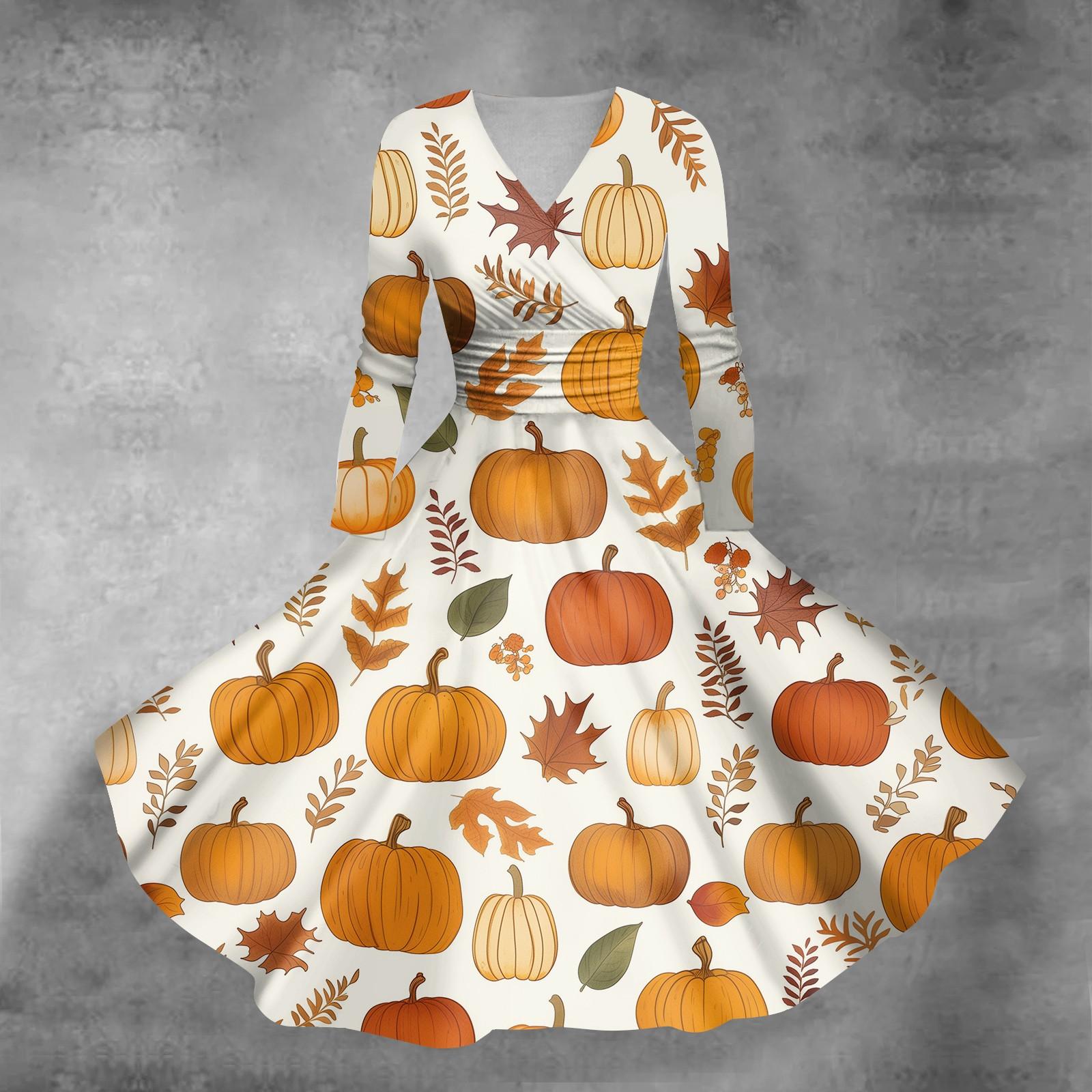 Женское повседневное и модное сексуальное платье с v-образным вырезом и длинными рукавами с принтом на Хэллоуин XXXXL оранжевый
Женское повседневное и модное сексуальное платье с v-образным вырезом и длинными рукавами с принтом на Хэллоуин XXXXL оранжевый