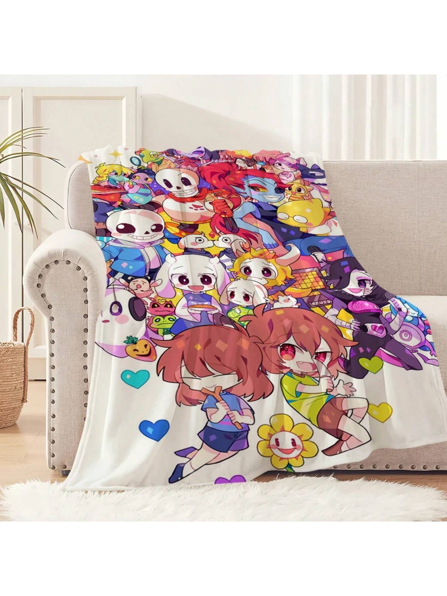 U-Undertale-E Game Blanket Warm Comfort Soft Plush Blanket For Sofa Living Room Office Bedroom Travel Gift 75X95CM сірий колір
U-Undertale-E Game Blanket Warm Comfort Soft Plush Blanket For Sofa Living Room Office Bedroom Travel Gift 75X95CM сірий колір