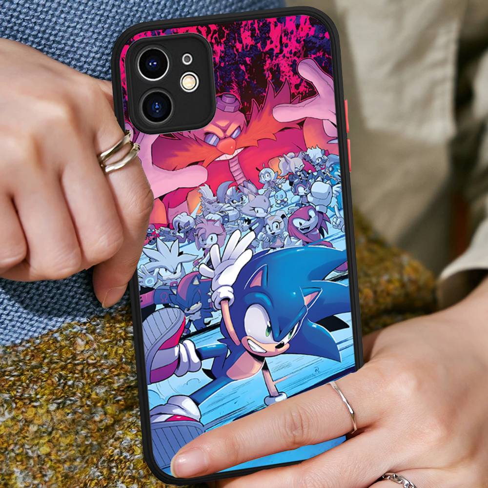 1PC Anime S-SonicS H-Hedgeho Matte Transparent Phone Cover For iPhone Case 16 15 14 13 12 11 Pro Max X XS Max Plus iphone 12
1PC Anime S-SonicS H-Hedgeho Matte Transparent Phone Cover For iPhone Case 16 15 14 13 12 11 Pro Max X XS Max Plus iphone 12