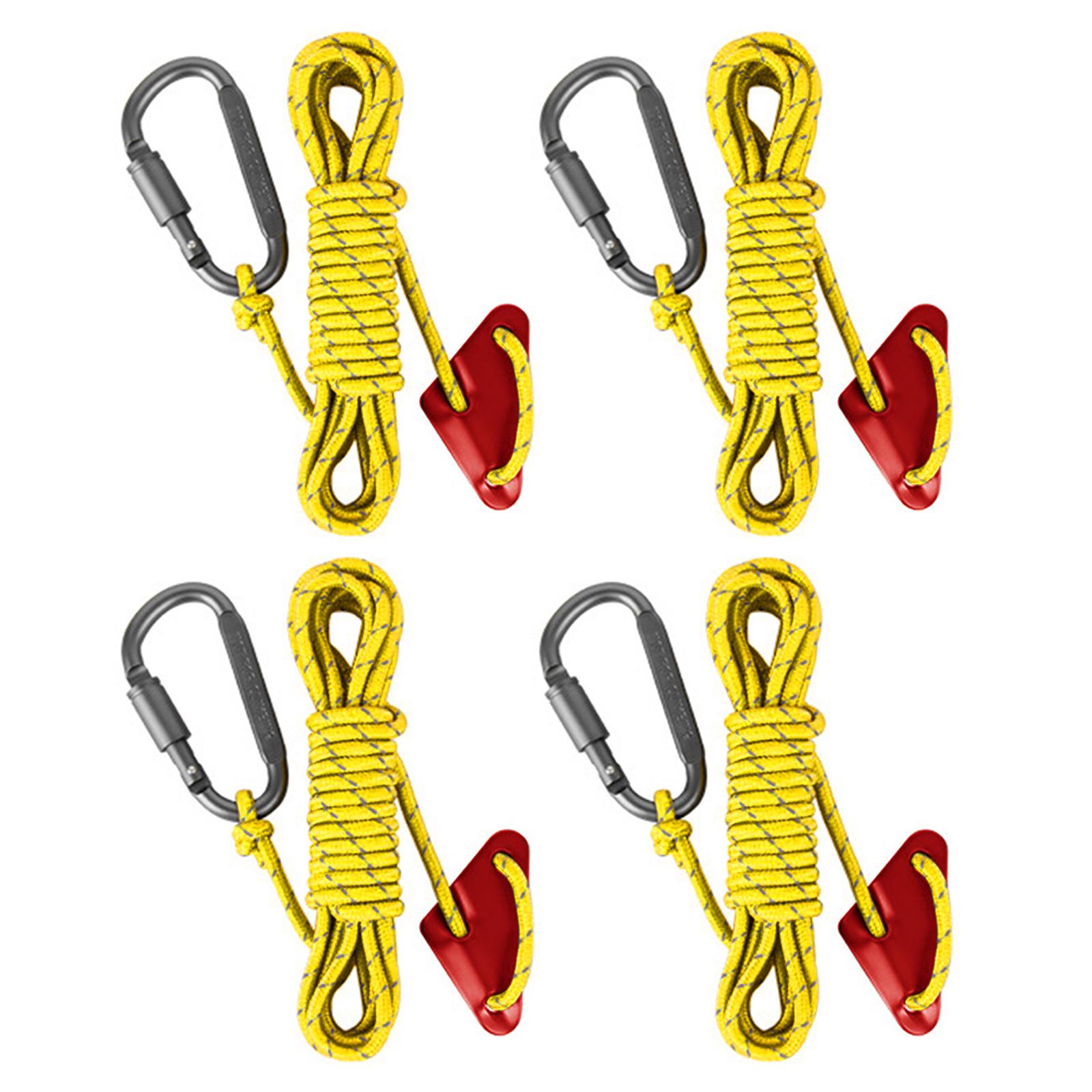 4Pcs Reflective Tent Guy Rope Outdoor Tent Guide Rope High Strength Camping Rope with Aluminum Adjuster Tensioner жовтий
4Pcs Reflective Tent Guy Rope Outdoor Tent Guide Rope High Strength Camping Rope with Aluminum Adjuster Tensioner жовтий