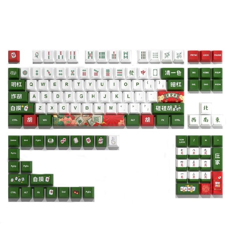 125 Key Mahjong Keycap Set Offering Comfortable Typing with Original Profile For Mechanical Keyboard Unique Keycaps 1
125 Key Mahjong Keycap Set Offering Comfortable Typing with Original Profile For Mechanical Keyboard Unique Keycaps 1