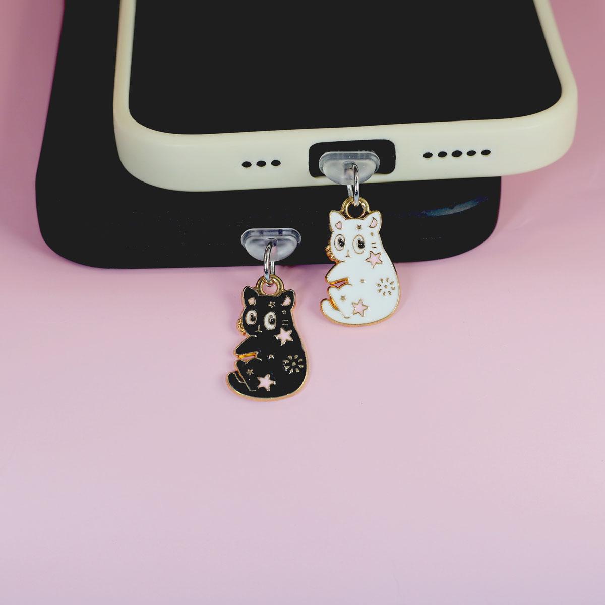 Cute Cat Star Black And White Phone Dust Stopper Accessories Keychain Decorations For Iphone For Samsung For Xiaomi Type-C Port
Cute Cat Star Black And White Phone Dust Stopper Accessories Keychain Decorations For Iphone For Samsung For Xiaomi Type-C Port