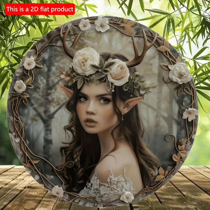 2d Flat 20*20cm, Round Wooden Wall Sign, Deer Elves Decorative, Entrance Decor Gift, Home Crafts, for Bar, Cafe, Garden, Club Wall Decor. 20*20cm
2d Flat 20*20cm, Round Wooden Wall Sign, Deer Elves Decorative, Entrance Decor Gift, Home Crafts, for Bar, Cafe, Garden, Club Wall Decor. 20*20cm