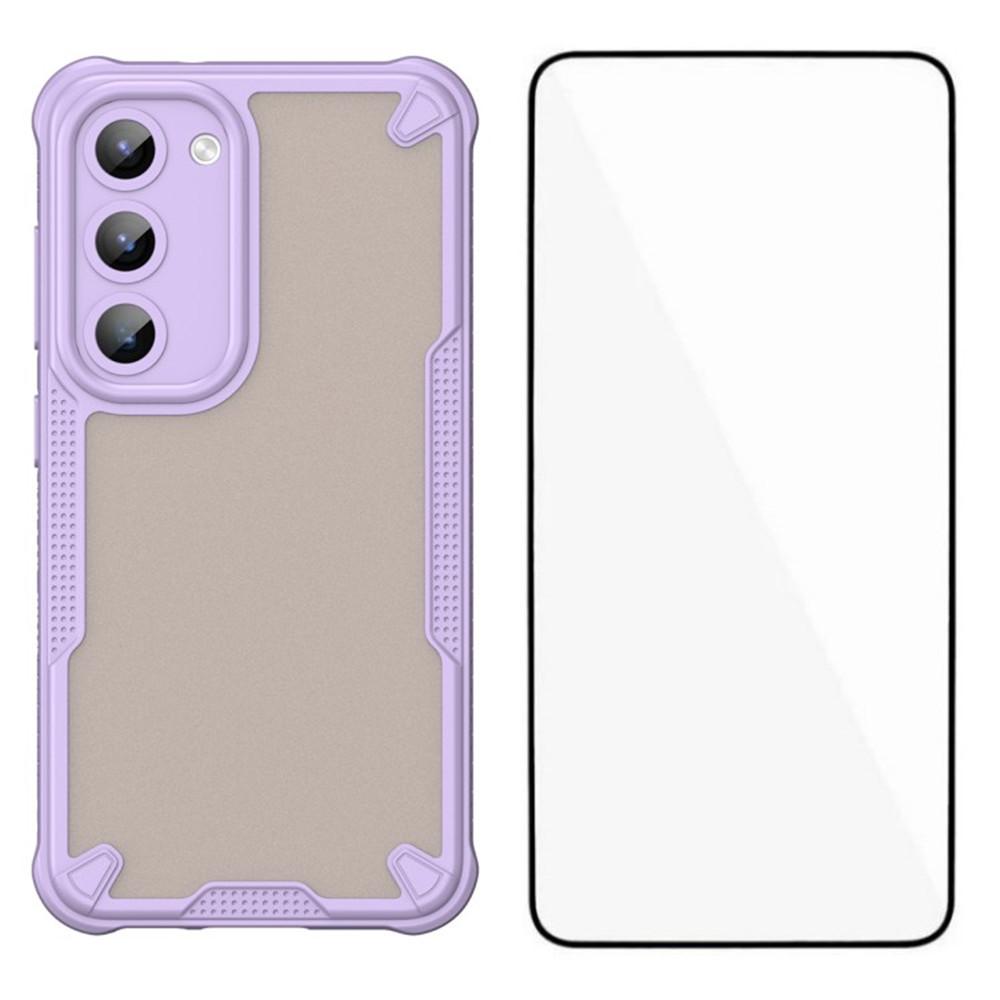WANLONFENG MFFJ Series For Samsung Galaxy S23+ Case Anti Drop TPU+Acrylic Phone Back Cover with Screen Film Purple
WANLONFENG MFFJ Series For Samsung Galaxy S23+ Case Anti Drop TPU+Acrylic Phone Back Cover with Screen Film Purple