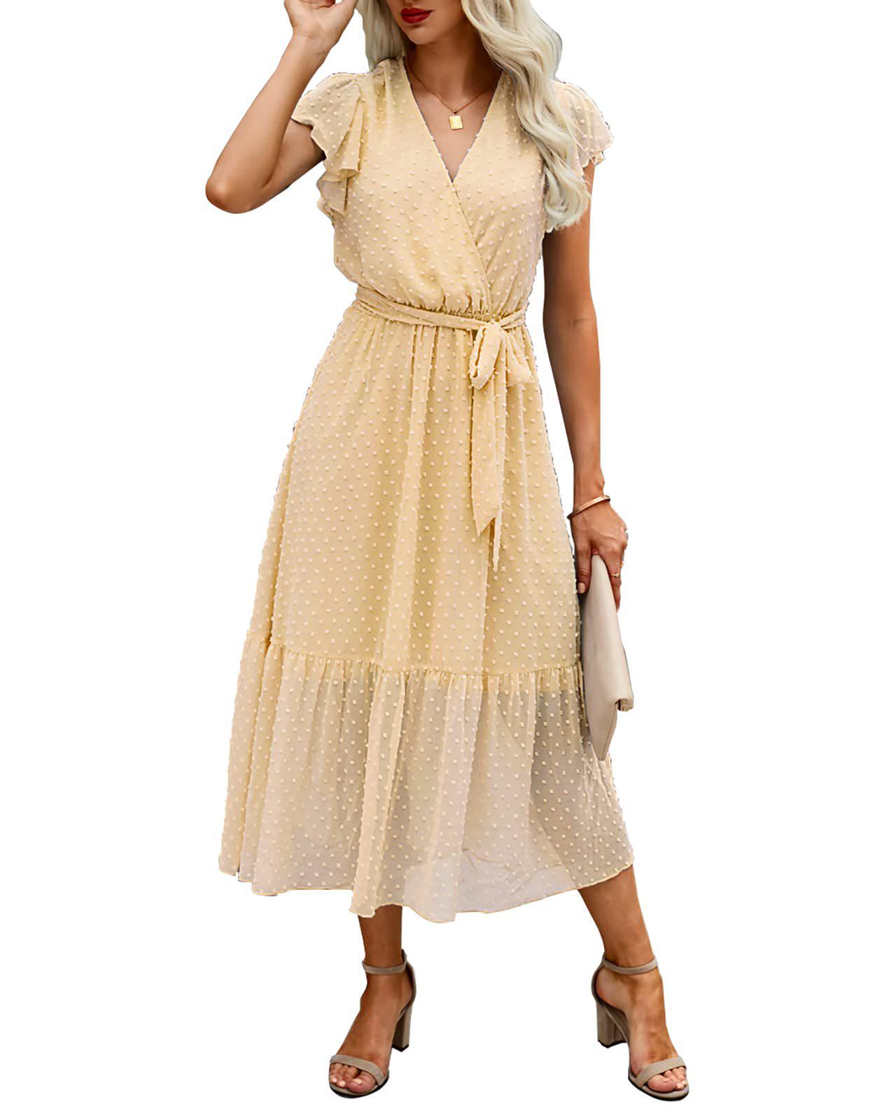 2024 Women s Summer Short-Sleeve Elastic Waist Chiffon Dress Small
2024 Women s Summer Short-Sleeve Elastic Waist Chiffon Dress Small