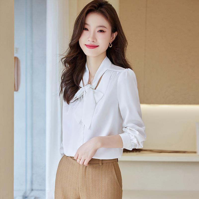 High-End Women s Mulberry Silk Tie-Up Shirt - Long-Sleeved Satin Top for Spring and Autumn L
High-End Women s Mulberry Silk Tie-Up Shirt - Long-Sleeved Satin Top for Spring and Autumn L