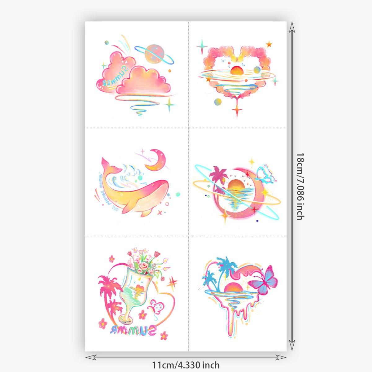 Summer Gradual Change Whale Tattoo Sticker, Waterproof And Lasting, Girl Heart Arm Model, Simulated Tattoo Sticker 11*18
Summer Gradual Change Whale Tattoo Sticker, Waterproof And Lasting, Girl Heart Arm Model, Simulated Tattoo Sticker 11*18