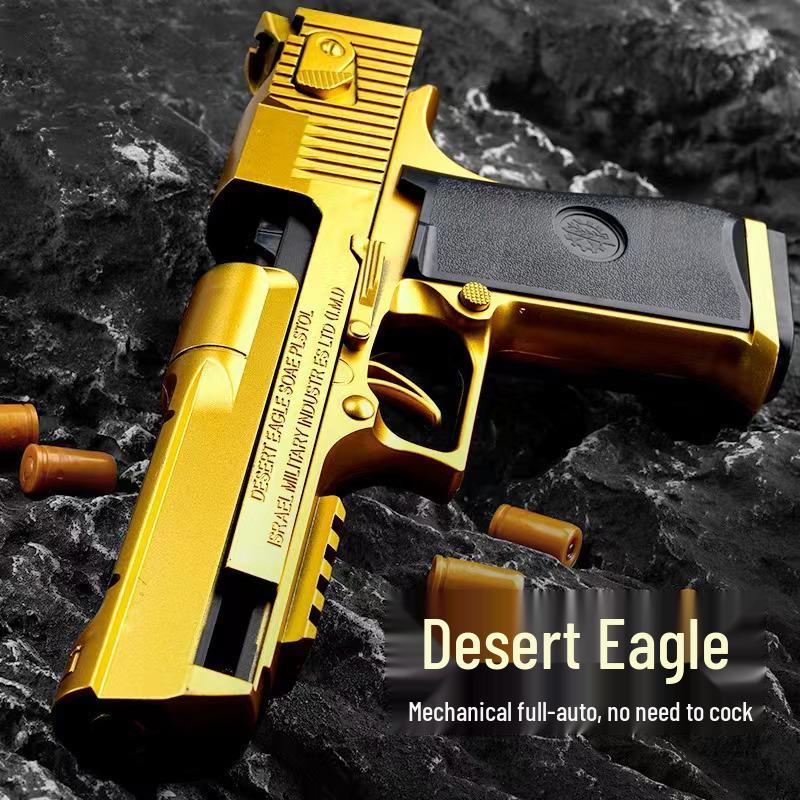Автоматический игрушечный пистолет Desert Eagle с выбросом мягких пуль, функцией автоматической стрельбы как у пистолета Glock и затворной задержкой при пустом магазине 10 Bullets, 6 Shells, 1 Magazine
Автоматический игрушечный пистолет Desert Eagle с выбросом мягких пуль, функцией автоматической стрельбы как у пистолета Glock и затворной задержкой при пустом магазине 10 Bullets, 6 Shells, 1 Magazine