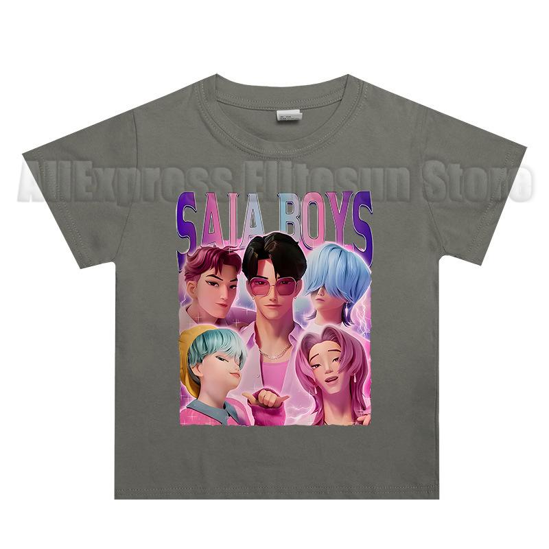 Saja Хлопчики Дитяча Футболка Дитячий Одяг KPop Мисливці на Демонів Повсякденні Топи Фільм Бавовняна Футболка Подарунок для Фаната Дитячий Одяг kids-120(6T) сірий
Saja Хлопчики Дитяча Футболка Дитячий Одяг KPop Мисливці на Демонів Повсякденні Топи Фільм Бавовняна Футболка Подарунок для Фаната Дитячий Одяг kids-120(6T) сірий