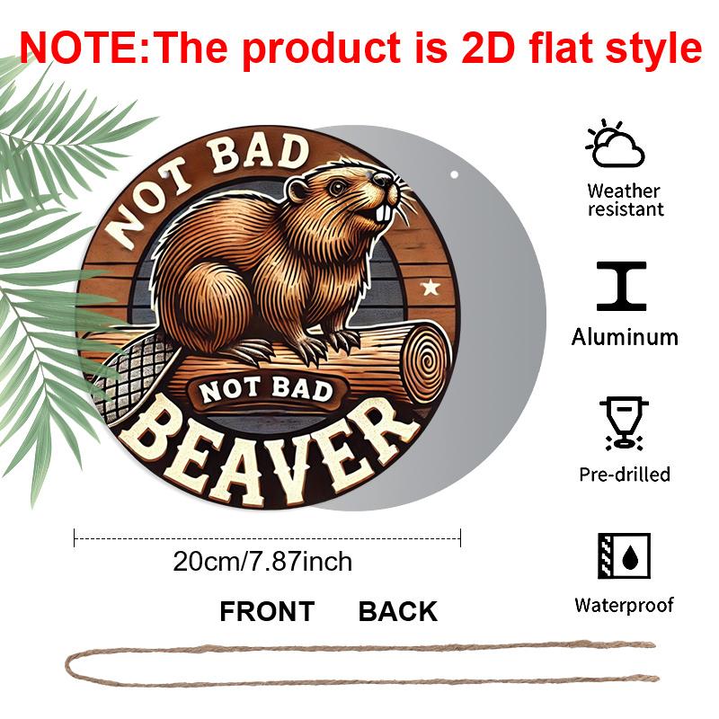 2D Flat 1pc Beaver Theme Aluminium Metal Sign, 8x8 in, Printed Wall Art for Home, Farmhouse, Street, Shop, Garage, Bar, Garden, Coffee Shop Decor 1pc
2D Flat 1pc Beaver Theme Aluminium Metal Sign, 8x8 in, Printed Wall Art for Home, Farmhouse, Street, Shop, Garage, Bar, Garden, Coffee Shop Decor 1pc