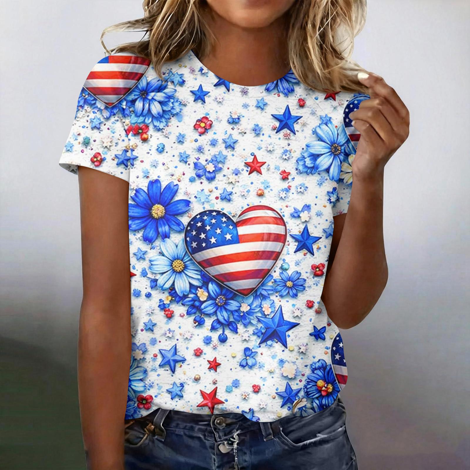Women s Casual Fashion Short-Sleeve Raglan Sleeve Printed T-Shirt Top M
Women s Casual Fashion Short-Sleeve Raglan Sleeve Printed T-Shirt Top M