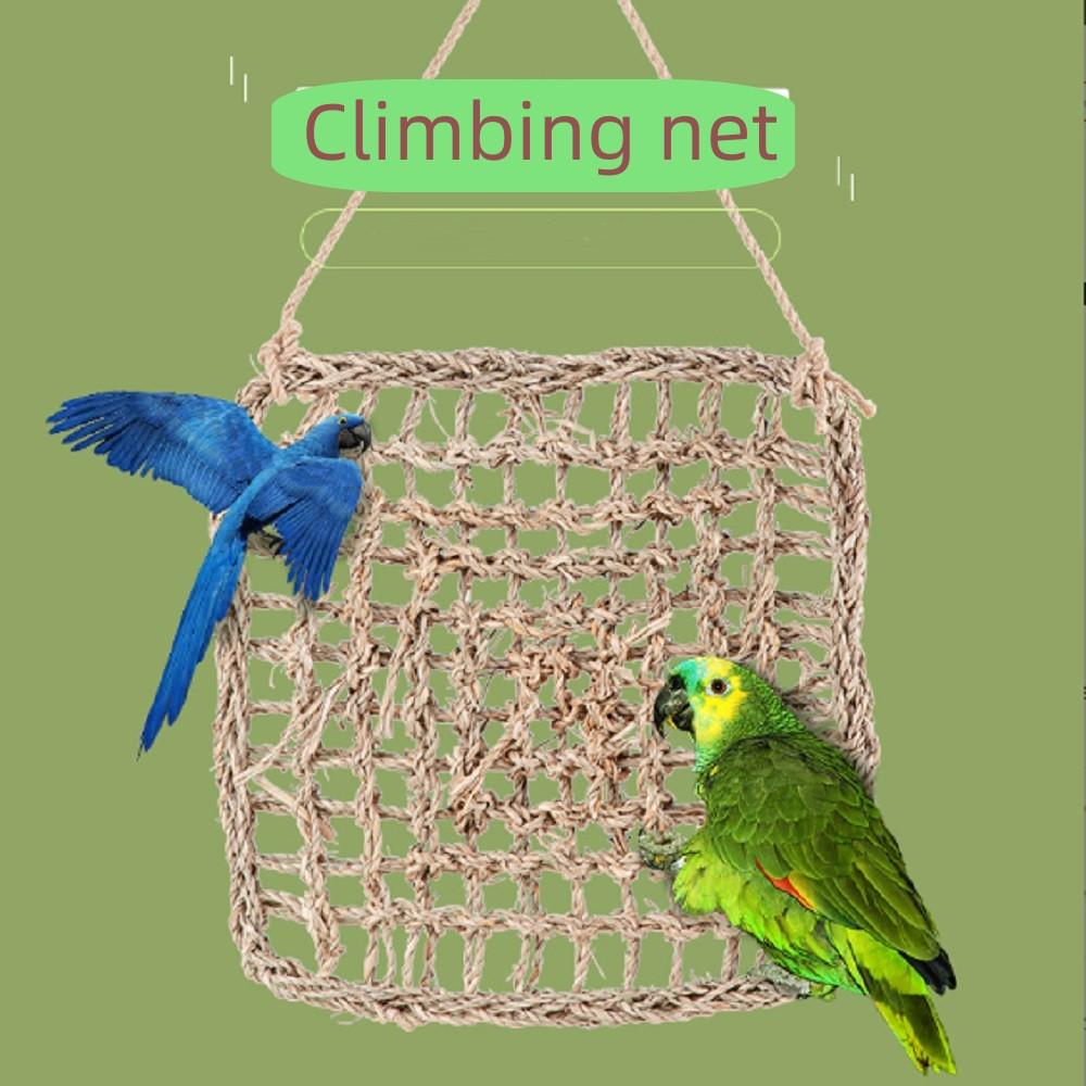 Parrot Climbing Net Swing Toy Ladder Nibbling Toy Grass Woven Net Hanging Hammock
Parrot Climbing Net Swing Toy Ladder Nibbling Toy Grass Woven Net Hanging Hammock