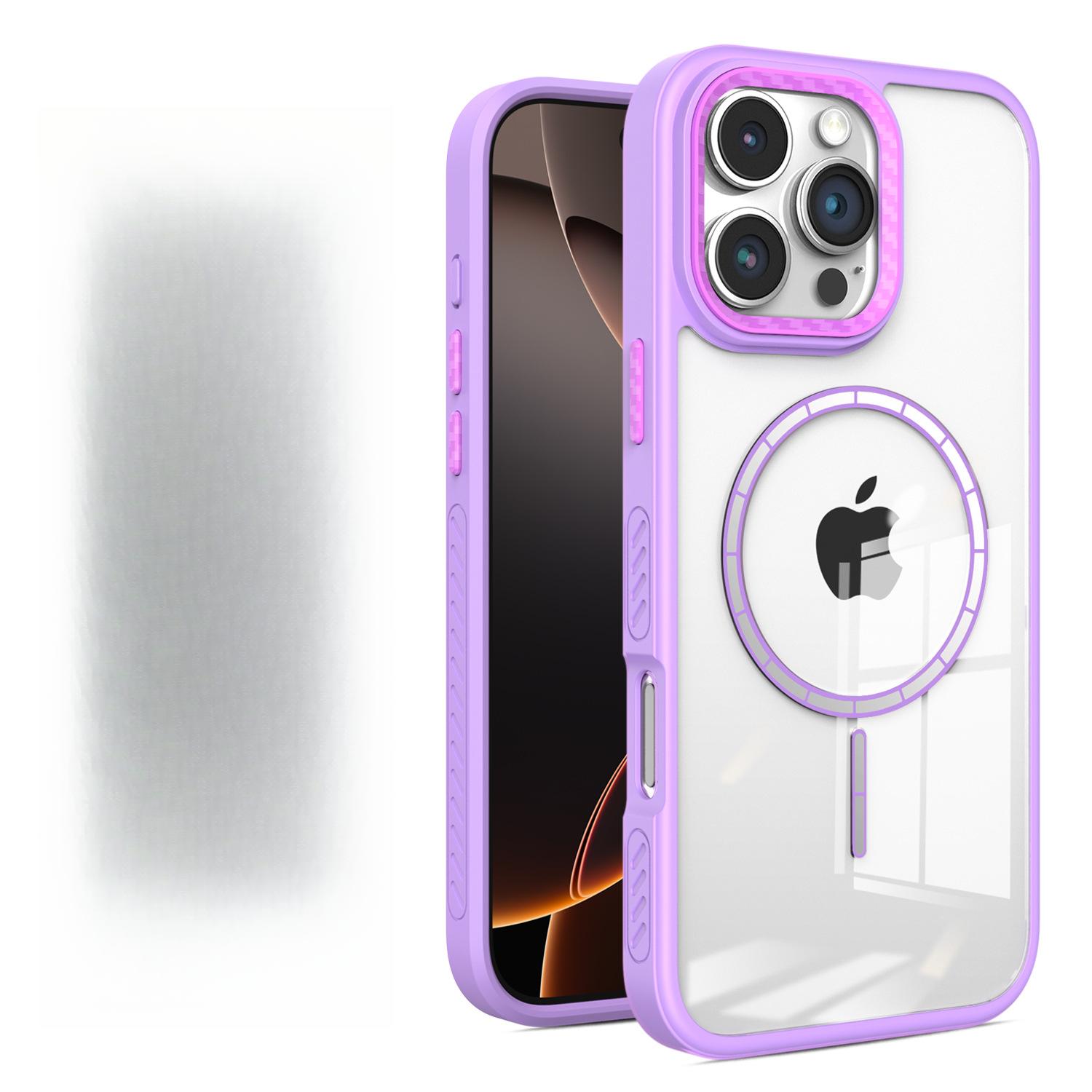 Crystal Transparent Fine Ring Magnetic Transparent Carbon Fiber Textured Anti-drop Protective Film for Apple 15Pro Full Cover 14/13 Apple 11
Crystal Transparent Fine Ring Magnetic Transparent Carbon Fiber Textured Anti-drop Protective Film for Apple 15Pro Full Cover 14/13 Apple 11