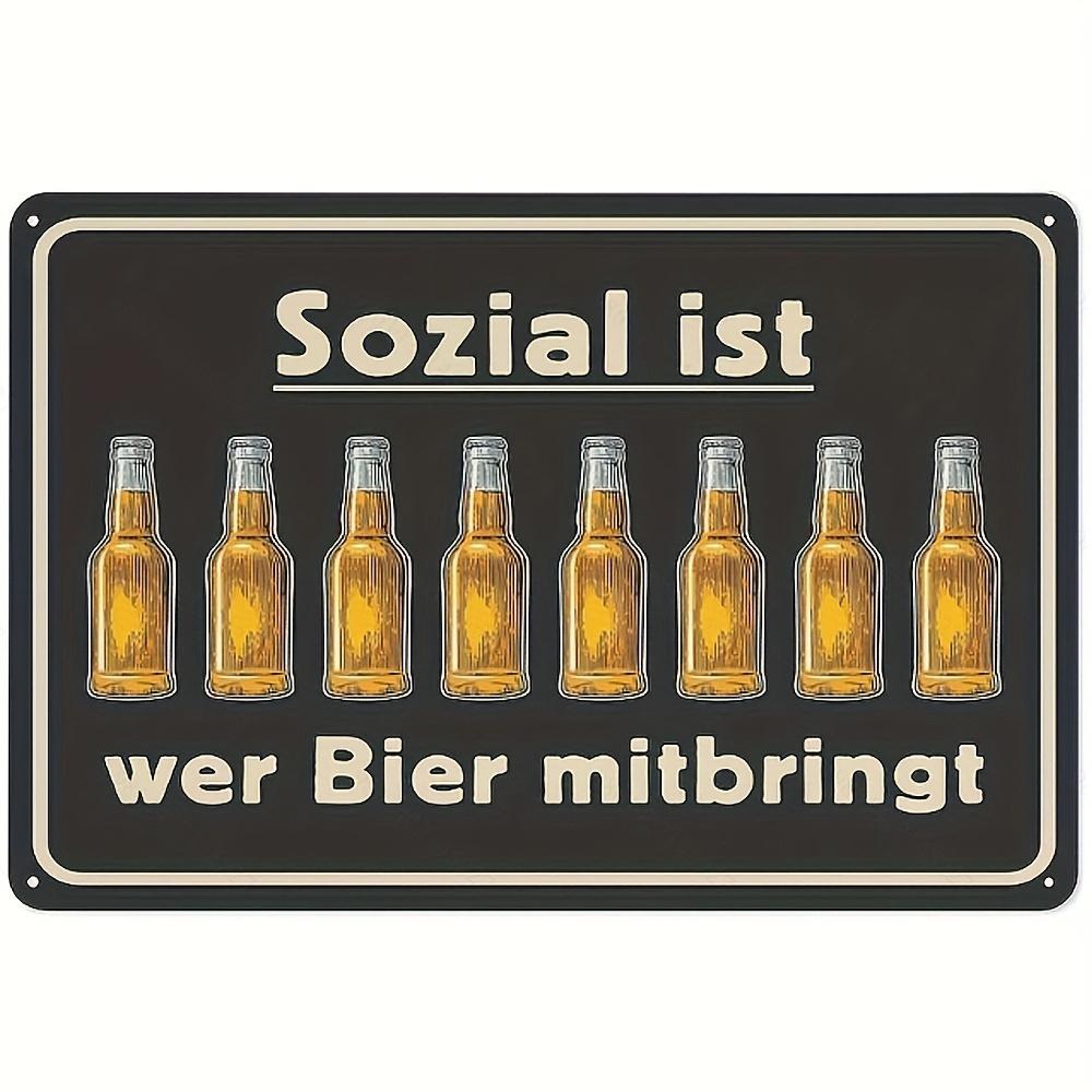 German Metal Tin Sign Aluminum Metal Sign Social Is Who Brings Beer Wall Bar Cafe Decor 20x30cm(7.8x11.8inch)
German Metal Tin Sign Aluminum Metal Sign Social Is Who Brings Beer Wall Bar Cafe Decor 20x30cm(7.8x11.8inch)
