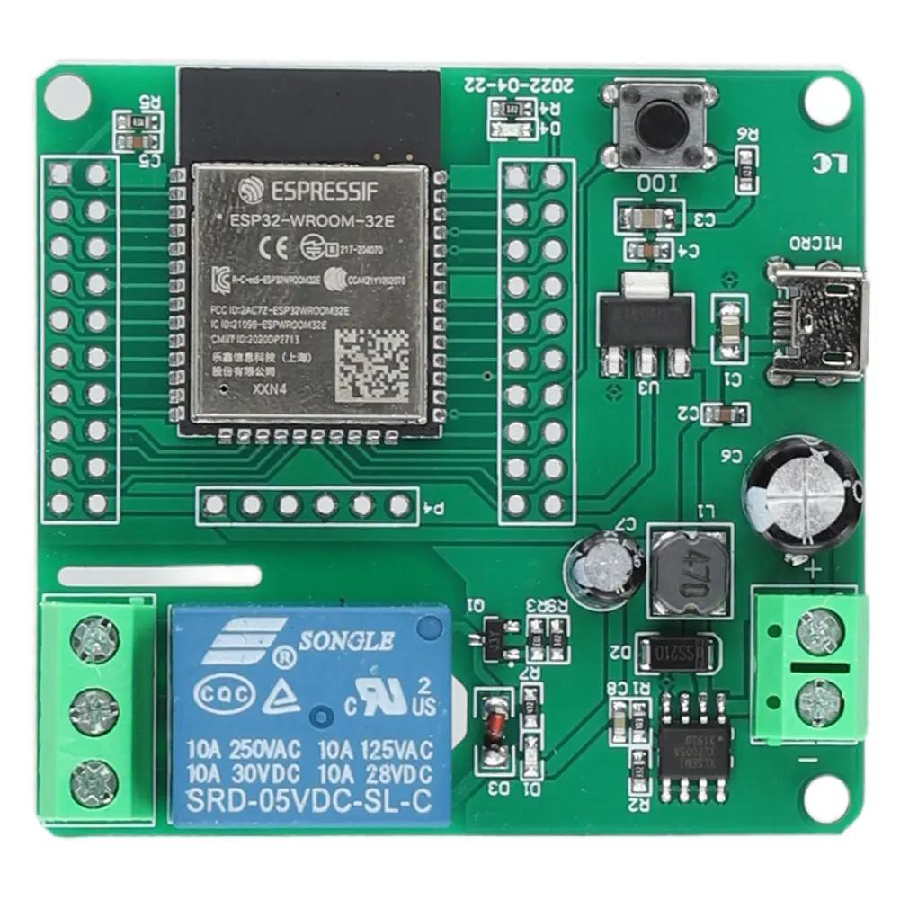 ESP32 WIFI Bluetooth-compatible BLE Relay Module DC 5-30/60V Power Supply Module ESP32-WROOM Development Board
ESP32 WIFI Bluetooth-compatible BLE Relay Module DC 5-30/60V Power Supply Module ESP32-WROOM Development Board