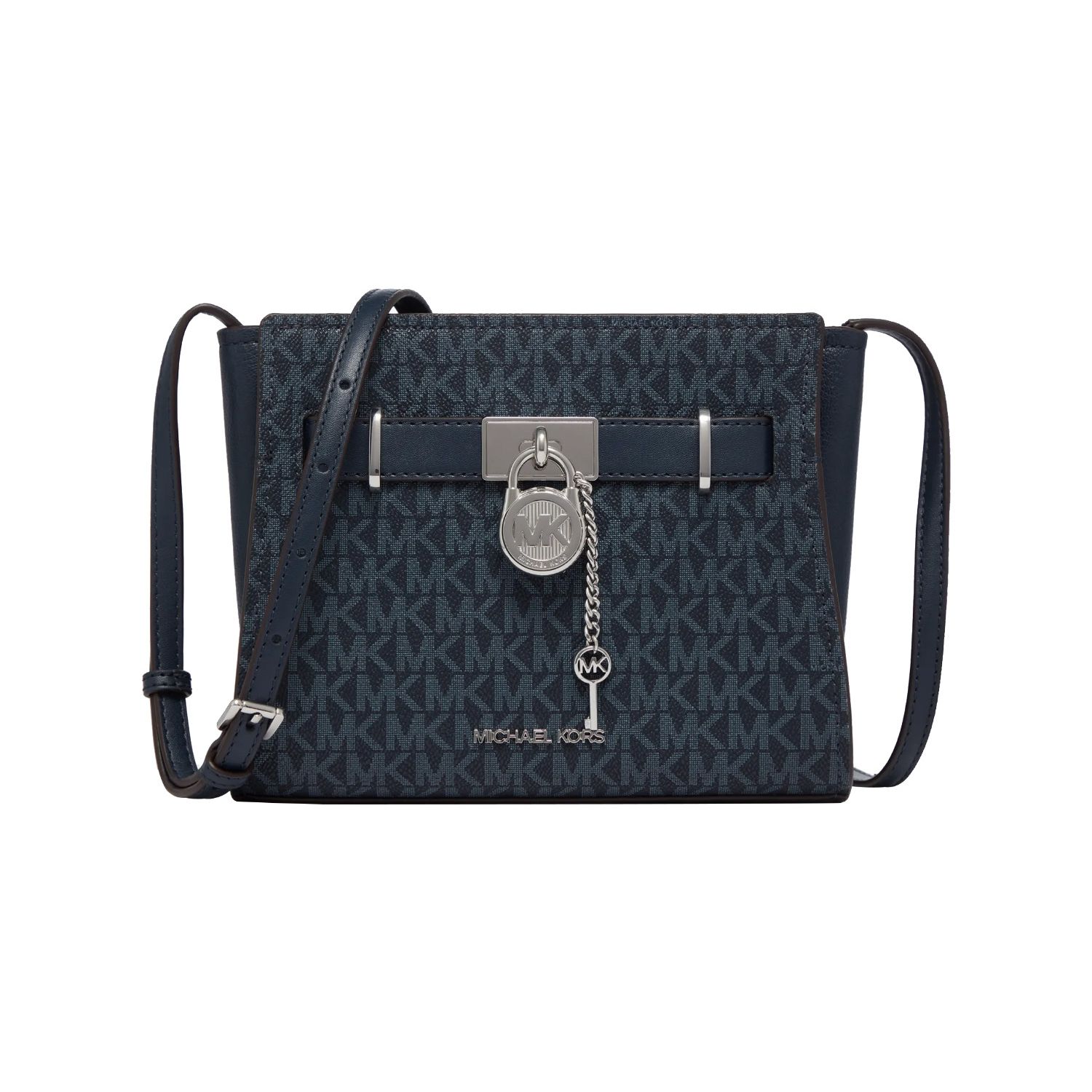 Michael Kors Mk Hamilton Silver Vintage Lock Crossbody Bag Medium Navy Blue Women Crossbody Bag 35R4SHMC1B407 Basic Set (Bag+Dust Bag)
Michael Kors Mk Hamilton Silver Vintage Lock Crossbody Bag Medium Navy Blue Women Crossbody Bag 35R4SHMC1B407 Basic Set (Bag+Dust Bag)