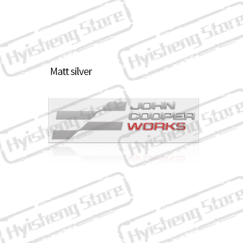 3D Metal Sticker New JCW Emblem Decoration Rear Trunk Side Stickers For Mini Cooper ONE S Countryman Clubman R59 R60 Car Styling
3D Metal Sticker New JCW Emblem Decoration Rear Trunk Side Stickers For Mini Cooper ONE S Countryman Clubman R59 R60 Car Styling