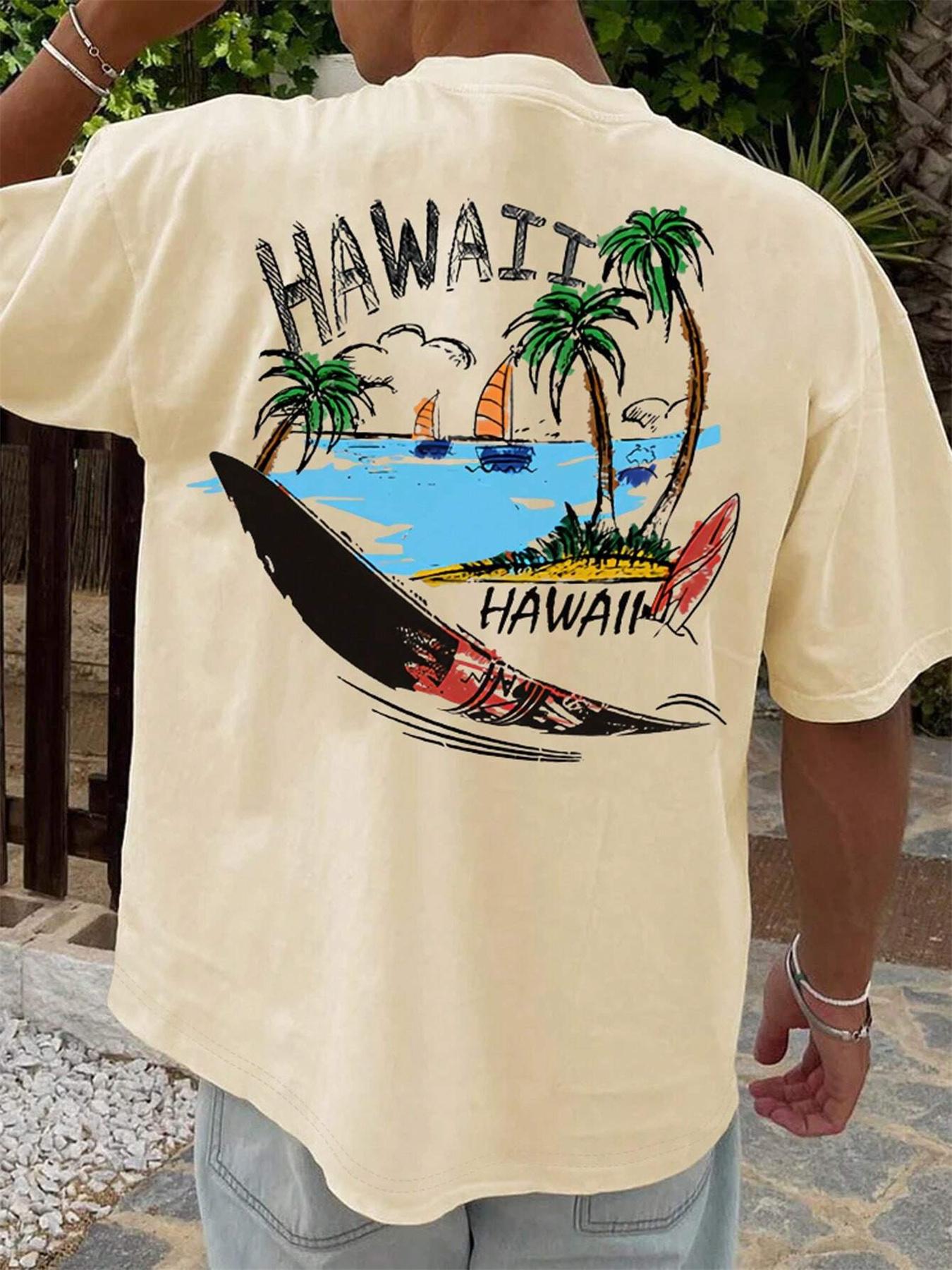 Summer men s 100% pure cotton casual loose size Holiday beach print sports comfortable round neck short sleeved T-shirt top 5XL різнокольоровий
Summer men s 100% pure cotton casual loose size Holiday beach print sports comfortable round neck short sleeved T-shirt top 5XL різнокольоровий