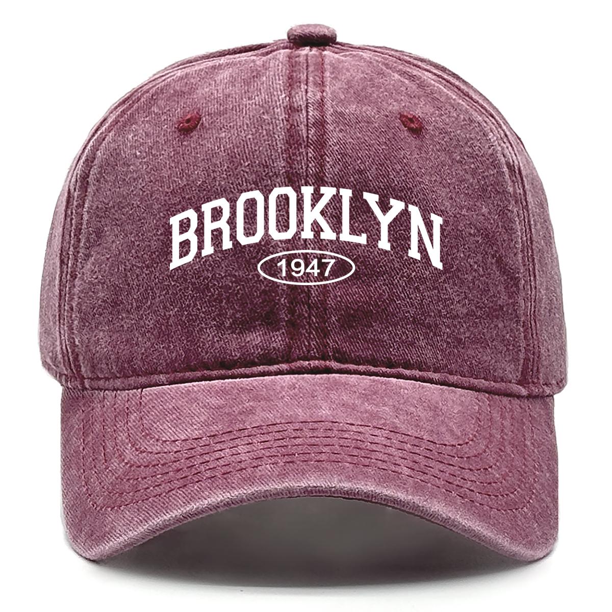 BROOKLYN 1947 Snapback Baseball Caps Unisex Washed Cotton All-season Caps For Woman Adjustable Buckle Hats One Size Fits All вино красного
BROOKLYN 1947 Snapback Baseball Caps Unisex Washed Cotton All-season Caps For Woman Adjustable Buckle Hats One Size Fits All вино красного