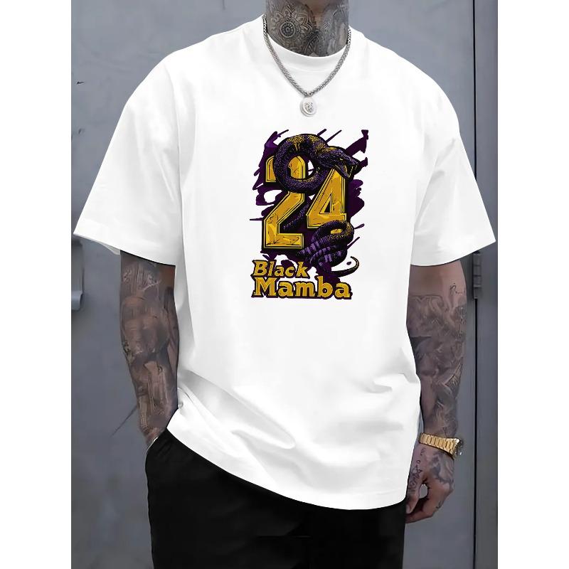 European sizes Men S Mamba 24 Tribute T-Shirt | Iconic Number 24 and Mamba Pattern Print, Breathable Crew Neck, Short Sleeve 4XL білий
European sizes Men S Mamba 24 Tribute T-Shirt | Iconic Number 24 and Mamba Pattern Print, Breathable Crew Neck, Short Sleeve 4XL білий