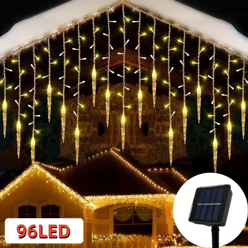 Светодиодные сосульки на солнечной батарее для рождественской гирлянды для украшения двора на открытом воздухе 8m 180 LEDs
Светодиодные сосульки на солнечной батарее для рождественской гирлянды для украшения двора на открытом воздухе 8m 180 LEDs