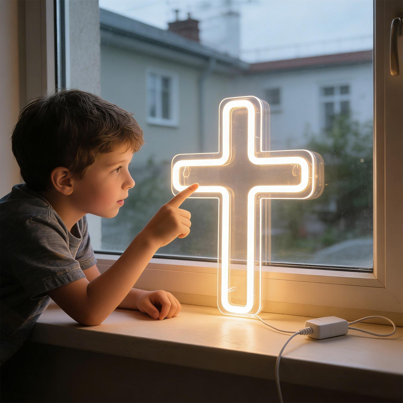 Neon Cross for Wall Holiday Decor Lamp Lighted Christian Catholic Crucifix for Home Apartment Living Room Bedroom Office
Neon Cross for Wall Holiday Decor Lamp Lighted Christian Catholic Crucifix for Home Apartment Living Room Bedroom Office