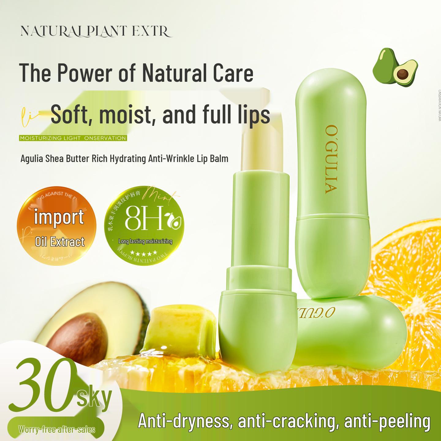 Agulia Shea Butter Hydrating Lip Balm: Moisturizes, Reduces Wrinkles, Removes Dead Skin, Prevents Dryness and Cracking.
Agulia Shea Butter Hydrating Lip Balm: Moisturizes, Reduces Wrinkles, Removes Dead Skin, Prevents Dryness and Cracking.