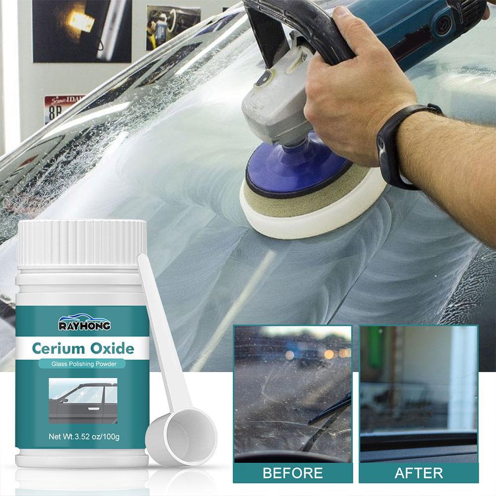 Cerium Oxide Glass Polishing Powder Window Windscreen Windshield Scratch Remover Repair Waxing Polish Pad Cerium Oxide for Glass 100ml
Cerium Oxide Glass Polishing Powder Window Windscreen Windshield Scratch Remover Repair Waxing Polish Pad Cerium Oxide for Glass 100ml