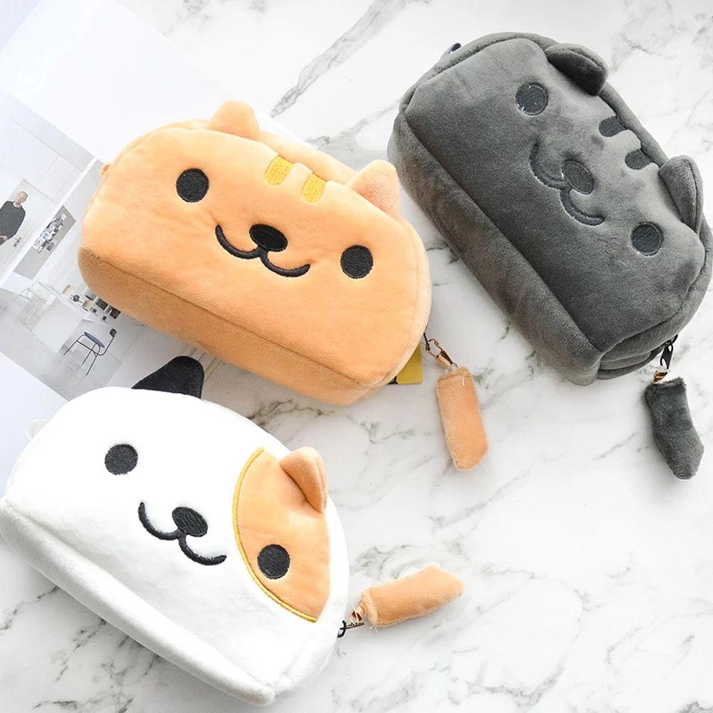 Cartoon Cat Makeup Organizer Cat Pencil Bags Stationery Organizer Plush Pencil Bag Cosmetic Cases White Yellow
Cartoon Cat Makeup Organizer Cat Pencil Bags Stationery Organizer Plush Pencil Bag Cosmetic Cases White Yellow