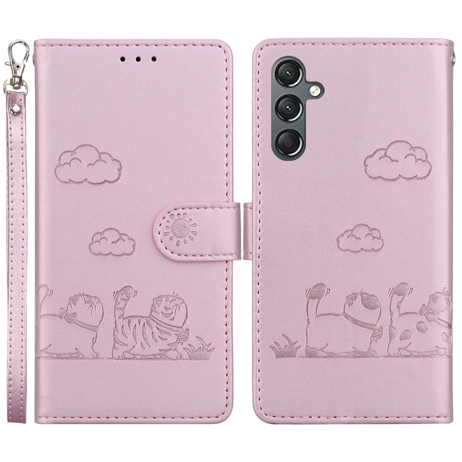 For Samsung Galaxy A15 4G/5G Case RFID Blocking Kitten Pattern TPU+PU Leather Phone Cover Pink
For Samsung Galaxy A15 4G/5G Case RFID Blocking Kitten Pattern TPU+PU Leather Phone Cover Pink