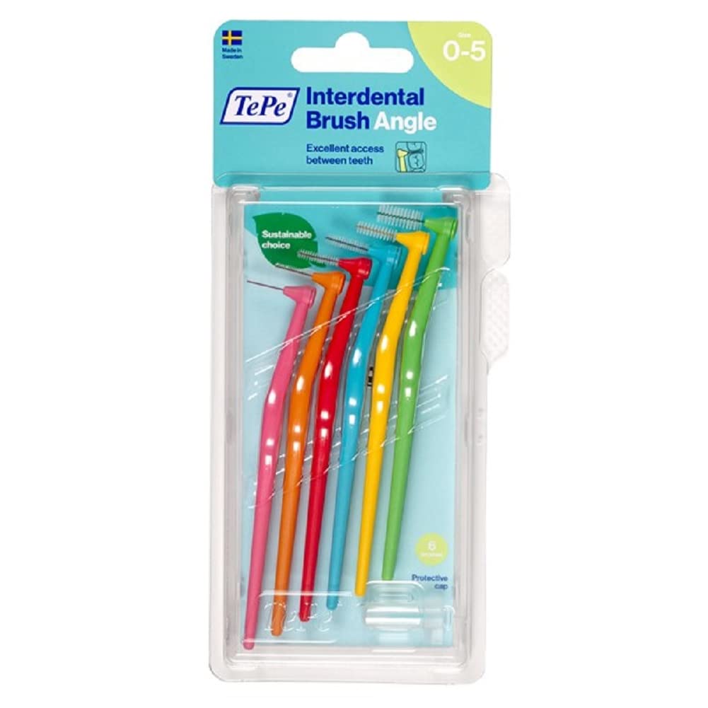 Tepe Angle Interdental Brushes, 6-Pack x 2-Pack Assortment
Tepe Angle Interdental Brushes, 6-Pack x 2-Pack Assortment