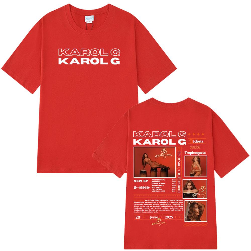 2025 Summer Singer Karol G Tropicoqueta Album Tshirt Unisexs Women Clothing Breathable 100 Pure Cotton Printed Leisure Tshirt S
2025 Summer Singer Karol G Tropicoqueta Album Tshirt Unisexs Women Clothing Breathable 100 Pure Cotton Printed Leisure Tshirt S