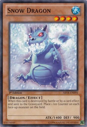 Английская версия Snow Dragon Abyss Rising Unlimited Edition Common Yu-Gi-Oh! (АБИР-EN094) - - -
Английская версия Snow Dragon Abyss Rising Unlimited Edition Common Yu-Gi-Oh! (АБИР-EN094) - - -