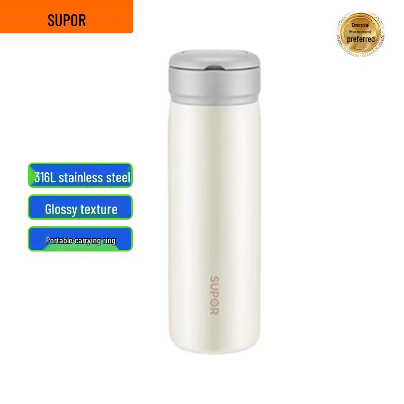 SUPOR KCV45BC10 316L Stainless Steel Insulated Water Bottle 450ML
SUPOR KCV45BC10 316L Stainless Steel Insulated Water Bottle 450ML
