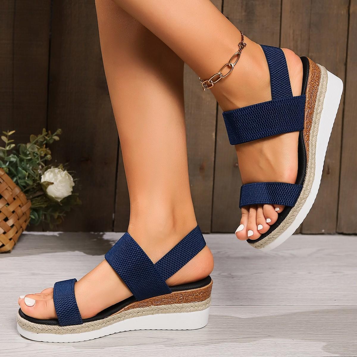 Foreign trade large size wedge sandals women s summer 2025 new fish mouth elastic foot platform sandals spot 36 чёрный
Foreign trade large size wedge sandals women s summer 2025 new fish mouth elastic foot platform sandals spot 36 чёрный