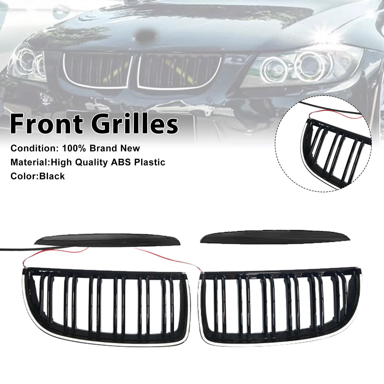 Front Kidney Double Slat Grille Fit BMW E90 Sedan Wagon 320i 2004-2007 Black
Front Kidney Double Slat Grille Fit BMW E90 Sedan Wagon 320i 2004-2007 Black