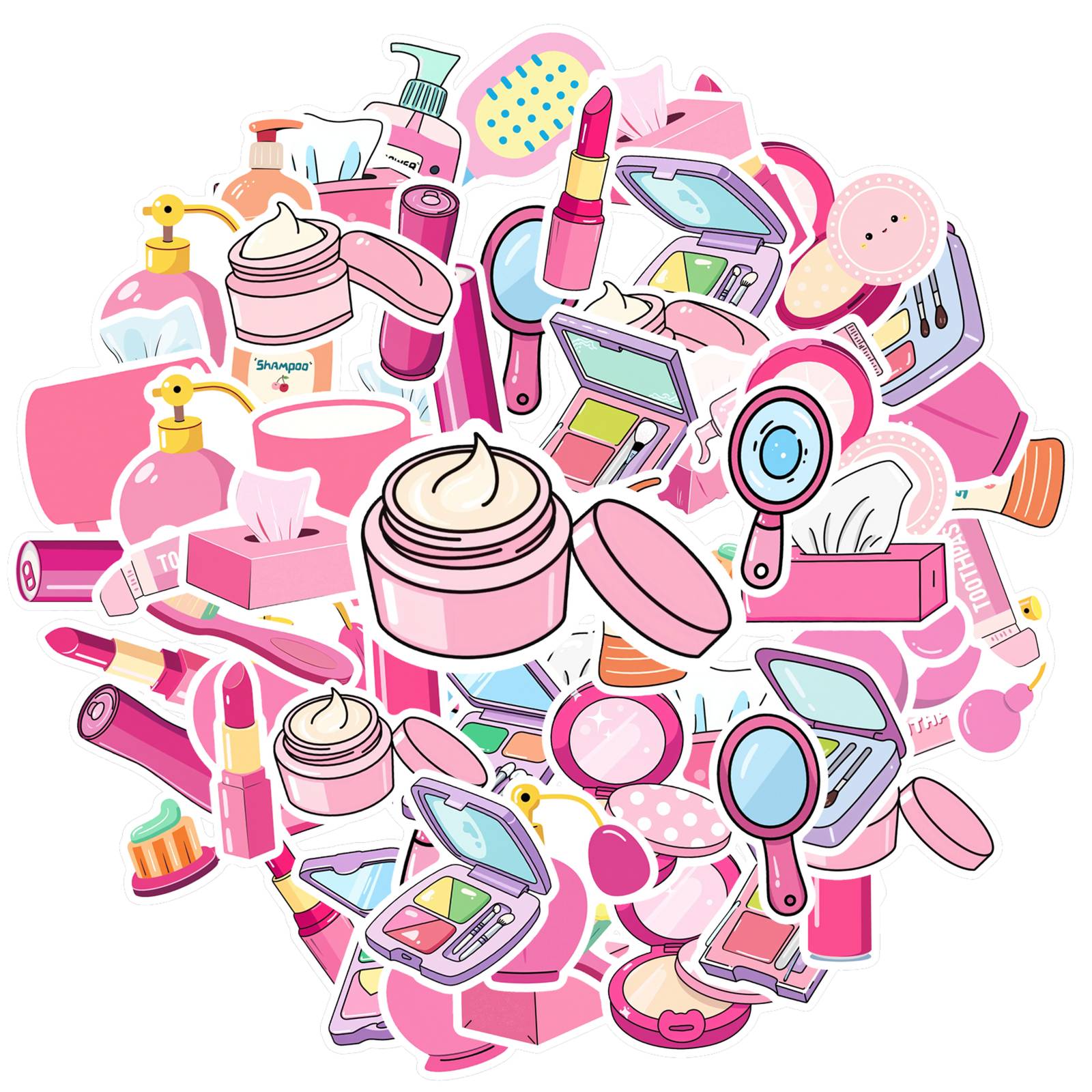 35pcs-70pcs Playful Beauty Products Stickers Cartoon Cosmetics Stationery Stickers Stickers For Notebook Luggage Mobile
35pcs-70pcs Playful Beauty Products Stickers Cartoon Cosmetics Stationery Stickers Stickers For Notebook Luggage Mobile