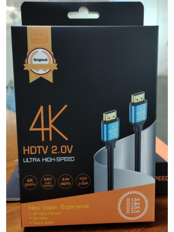 Кабель высокой четкости 4K HDMI 2.0 для телевизоров, мониторов и проекторов 1m
Кабель высокой четкости 4K HDMI 2.0 для телевизоров, мониторов и проекторов 1m
