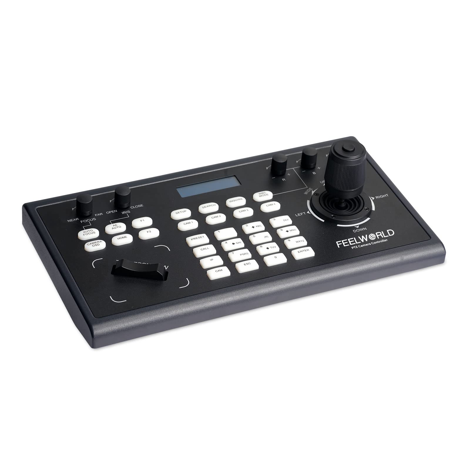 FEELWORLD KBC10 PTZ Camera Controller LCD Screen with Joystick and Keyboard Control PoE Supported for Live Streaming Church Conference
FEELWORLD KBC10 PTZ Camera Controller LCD Screen with Joystick and Keyboard Control PoE Supported for Live Streaming Church Conference