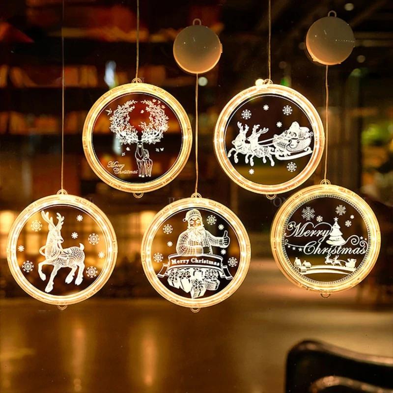 Рождественский светодиодный светильник Merry Christmas Santa Hanging Sucker Lamp Window Decorations Decor for Home Xmas Navidad 2023 New Year Decor
Рождественский светодиодный светильник Merry Christmas Santa Hanging Sucker Lamp Window Decorations Decor for Home Xmas Navidad 2023 New Year Decor