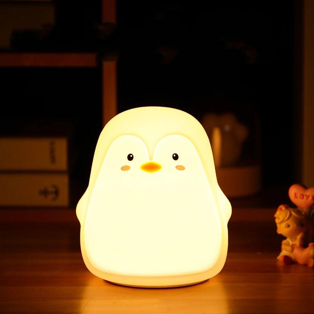Cute LED Table Lamp 7 Colorful Bedside Light Touch Sensor Penguin Baby Night Light Bedroom
Cute LED Table Lamp 7 Colorful Bedside Light Touch Sensor Penguin Baby Night Light Bedroom