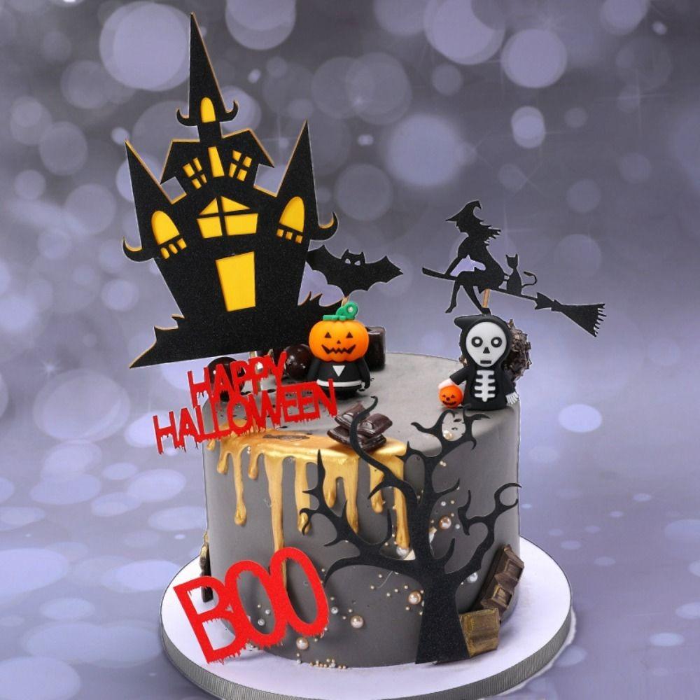 Witch Ghost Black Cat Skull Cake Insertion Flag Halloween Decoration Halloween Party Decoration
Witch Ghost Black Cat Skull Cake Insertion Flag Halloween Decoration Halloween Party Decoration