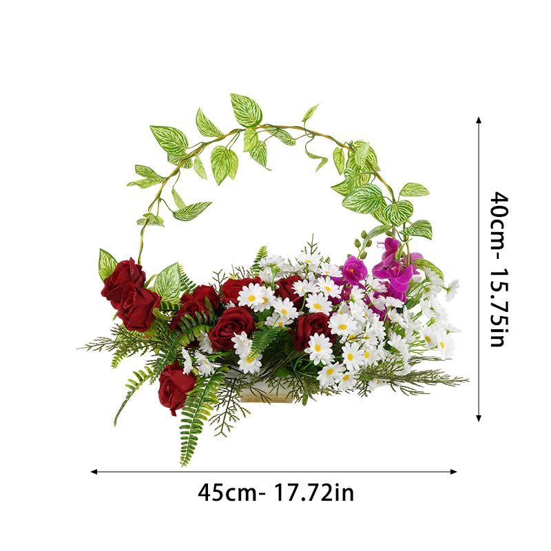 Cross-Border High-End Artificial Flower Wreath for Garden, Home, Hotel Decoration, Wedding, Birthday, Festival Party Scene Arrangement, Wedding H
Cross-Border High-End Artificial Flower Wreath for Garden, Home, Hotel Decoration, Wedding, Birthday, Festival Party Scene Arrangement, Wedding H
