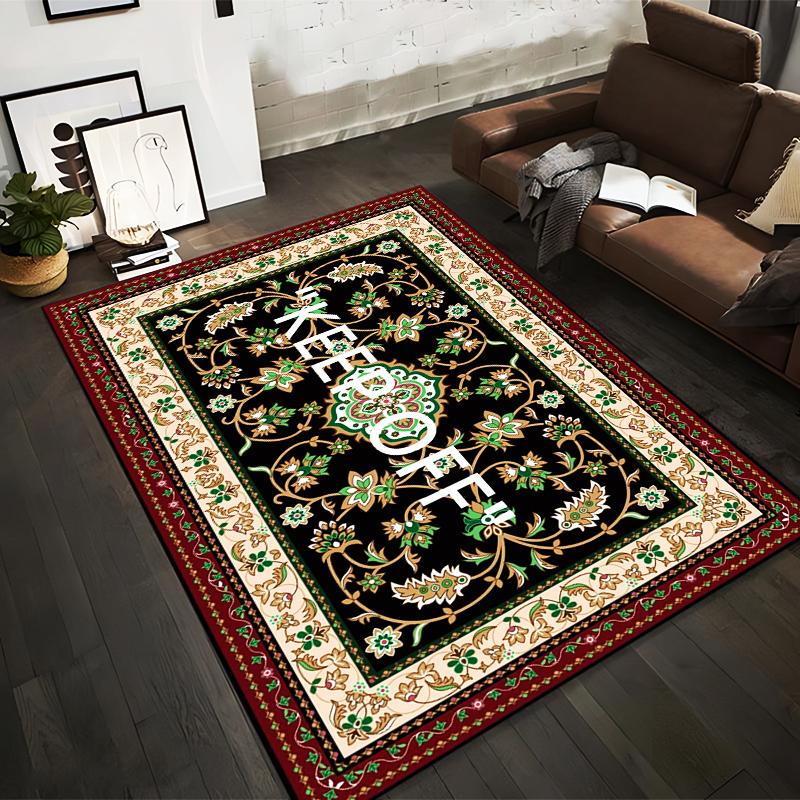 Floral Pattern Carpet with KEEP OFF Text, Black and Red Decor Suitable for use as an anti-slip for living room bedroom sofas 40x60cm( 15x23in )
Floral Pattern Carpet with KEEP OFF Text, Black and Red Decor Suitable for use as an anti-slip for living room bedroom sofas 40x60cm( 15x23in )
