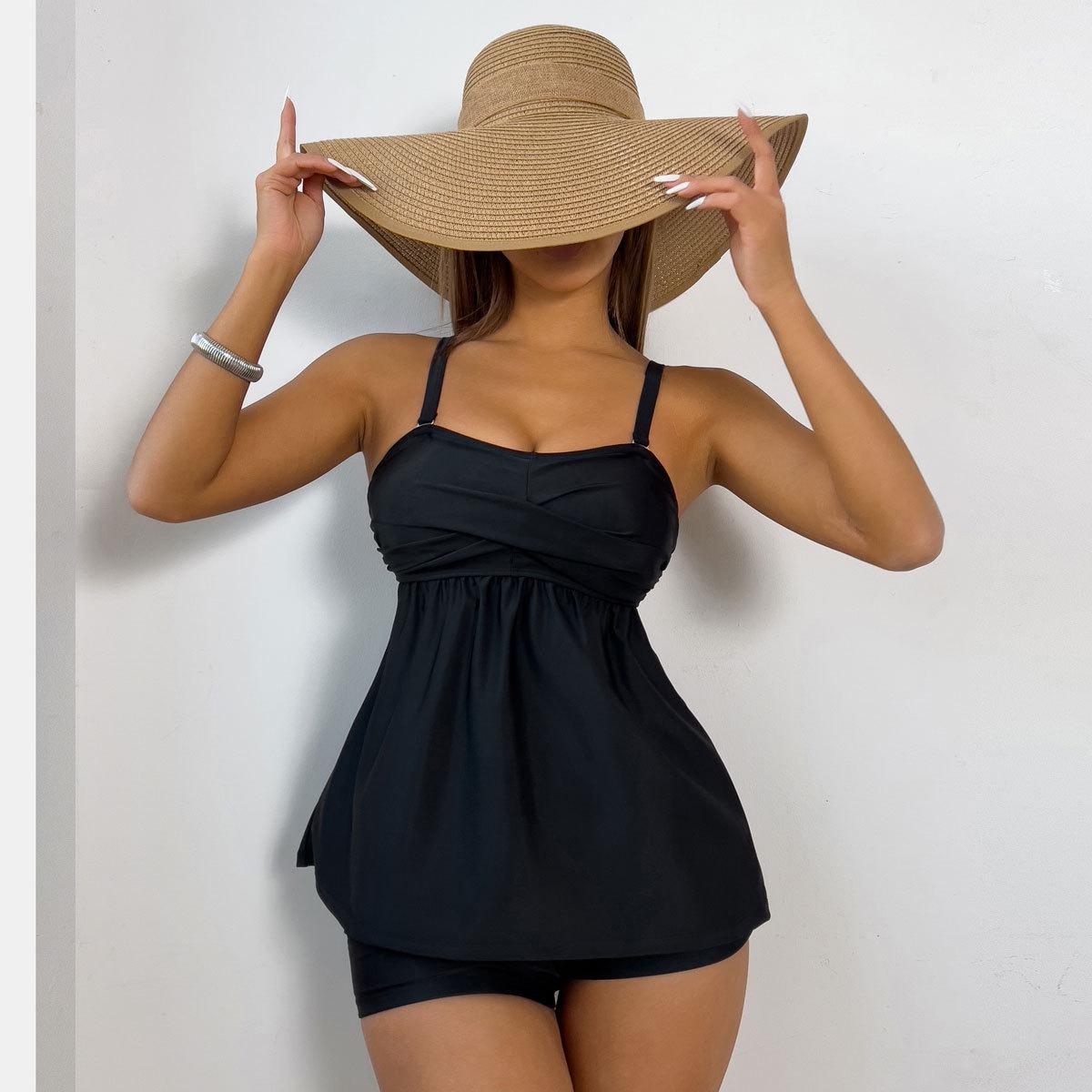 2024 Conservative Black Boyleg Tankini Set with New Style Split Design Extra Large квітковий
2024 Conservative Black Boyleg Tankini Set with New Style Split Design Extra Large квітковий